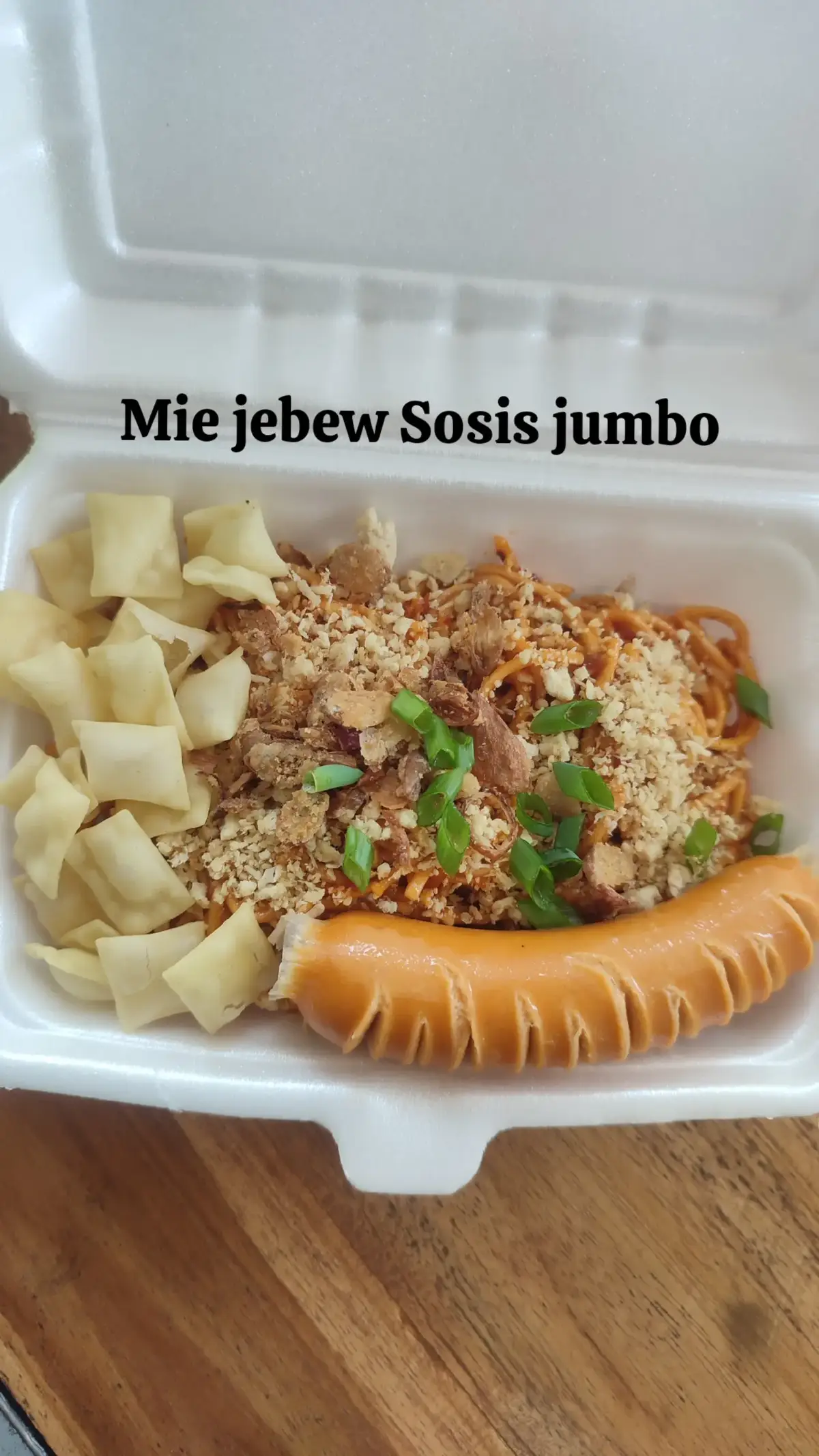 Mie Jebew Sosis Jumbo